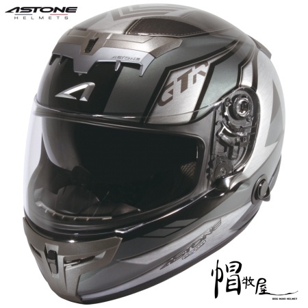 【帽牧屋】法國 ASTONE GTR N20 全罩式安全帽 碳纖維 輕量 內襯全可拆 內墨片 雙D扣 黑