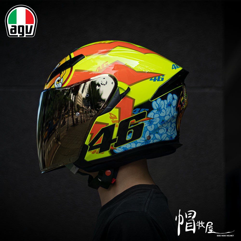 【帽牧屋】AGV K5 JET Soleluna 2001 半罩安全帽 3/4罩 複合纖維 內墨片 通勤  太陽 月亮