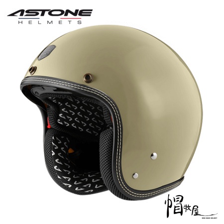 【帽牧屋】ASTONE SP3 3/4罩 安全帽 半罩 復古 內藏墨片 卡其