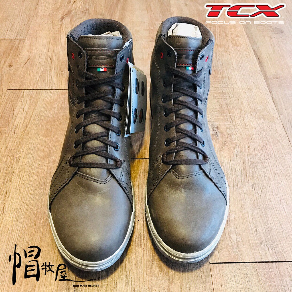 【帽牧屋】義大利 TCX STREET ACE WATERPROOF 防水休閒車靴 防水 短靴 休閒鞋 防摔靴 咖啡