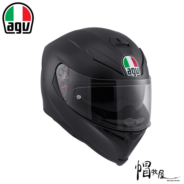 【帽牧屋】AGV  K5 S 全罩安全帽 亞洲版 全罩安全帽 內墨片 內襯全可拆 消光黑