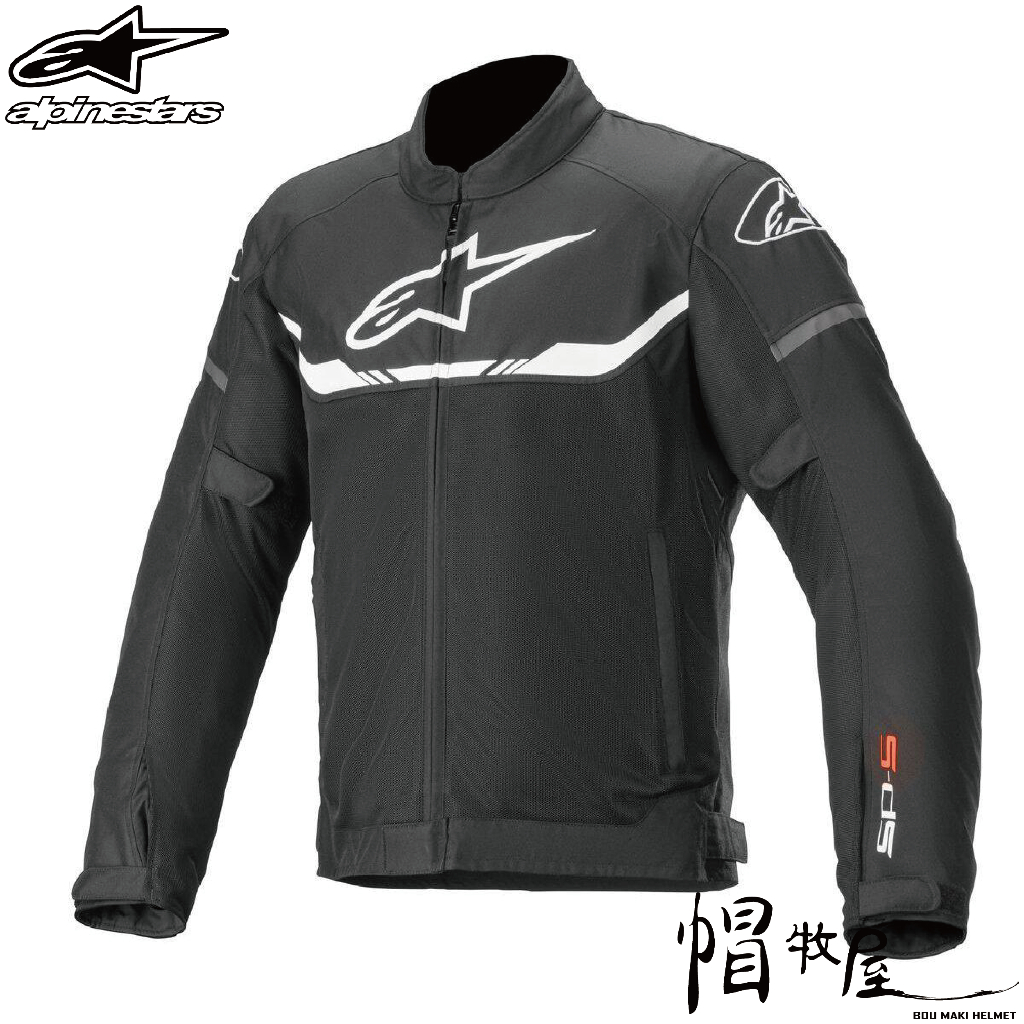 【帽牧屋】A星 alpinestars T-SP S AIR JACKET 防摔衣 防摔夾克 黑白色 夏季款