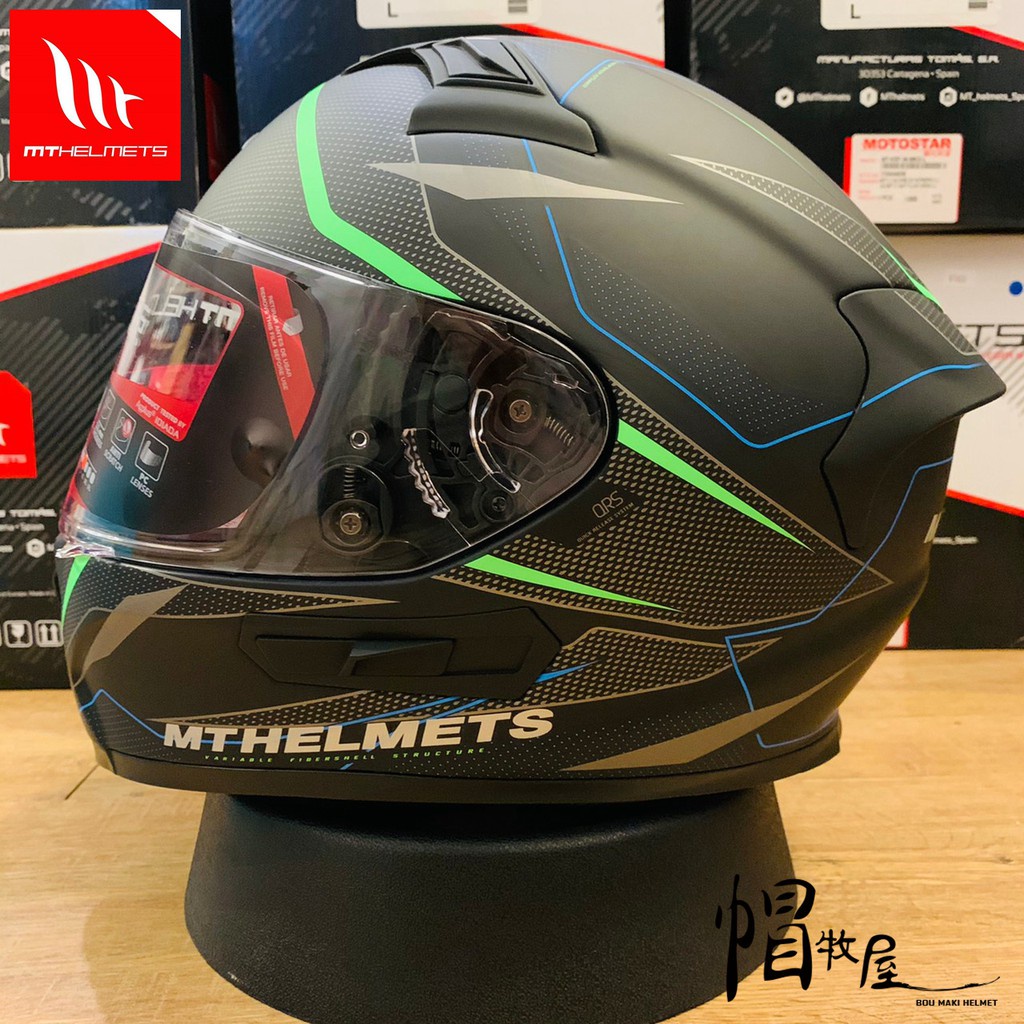 【帽牧屋】西班牙 MTHELMETS KRE SV INTREPID 全罩安全帽 MT 安全帽 消光黑綠