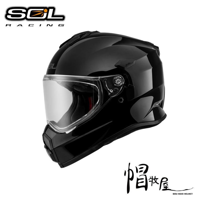 【帽牧屋】SOL SS-2P 全罩安全帽 越野帽 SS2P 內置墨片 雙D扣 內襯全可拆 可加購帽舌 黑