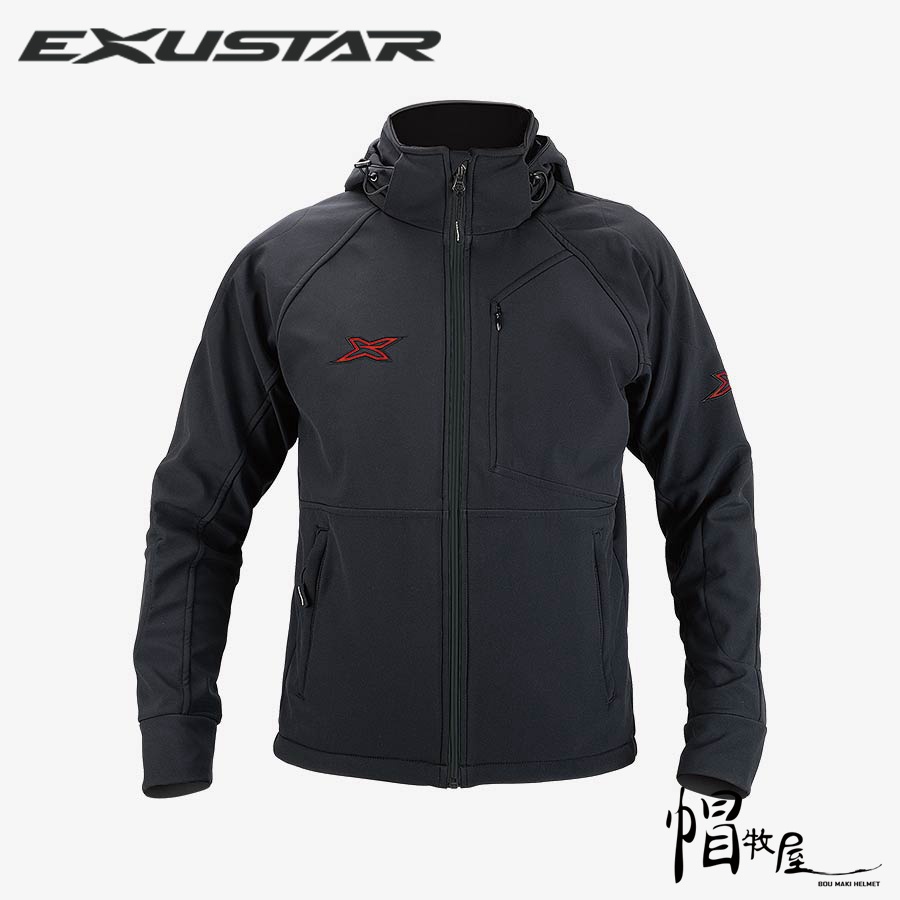 【帽牧屋】Exustar E-MJ510 休閒夾克 休閒防摔衣 防摔衣 軟式護具 防風 防潑水 護具 黑紅