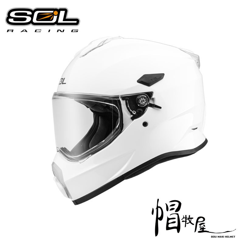 【帽牧屋】SOL SS-2P 全罩安全帽 越野帽 SS2P 內置墨片 雙D扣 內襯全可拆 可加購帽舌 白