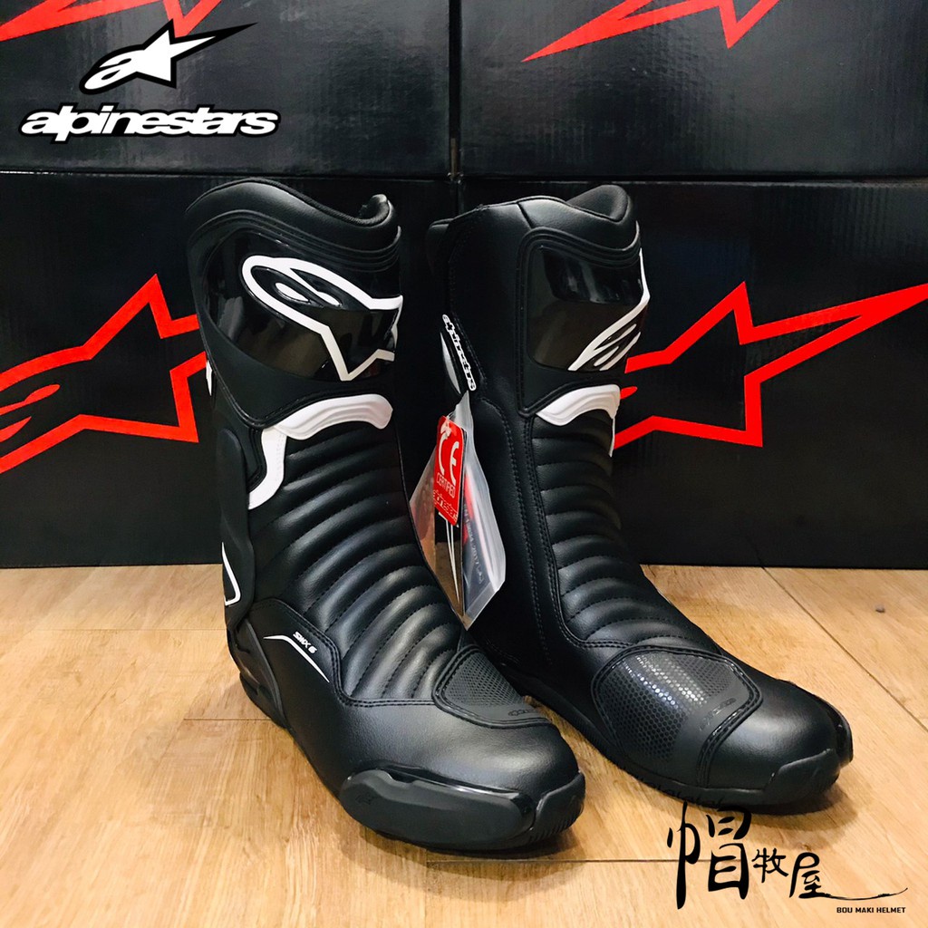 【帽牧屋】義大利 ALPINESTARS SMX-6 V2 BOOT 賽車靴 防摔鞋 長筒 車靴 透氣 防摔靴 黑紅