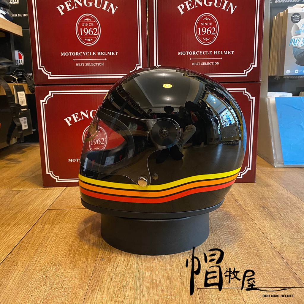 【帽牧屋】海鳥 PENGUIN 500TX-F 樂高帽 寬嘴窄口 全罩安全帽 復古 DOT 休閒 排齒扣 三線 黑